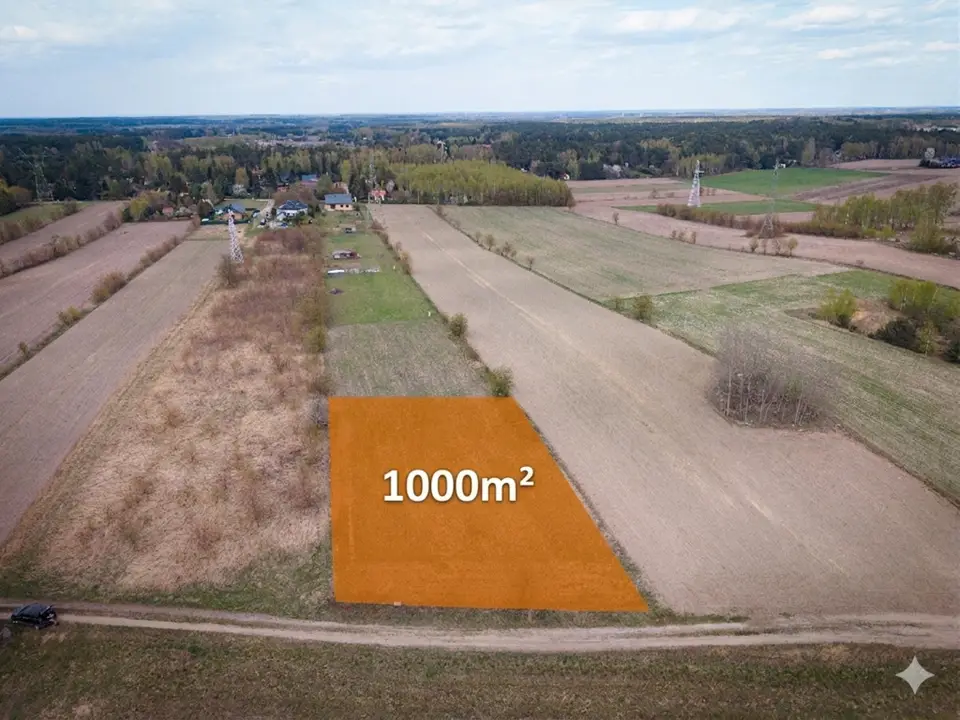 Działka budowlana 1 000 m², Rosanów