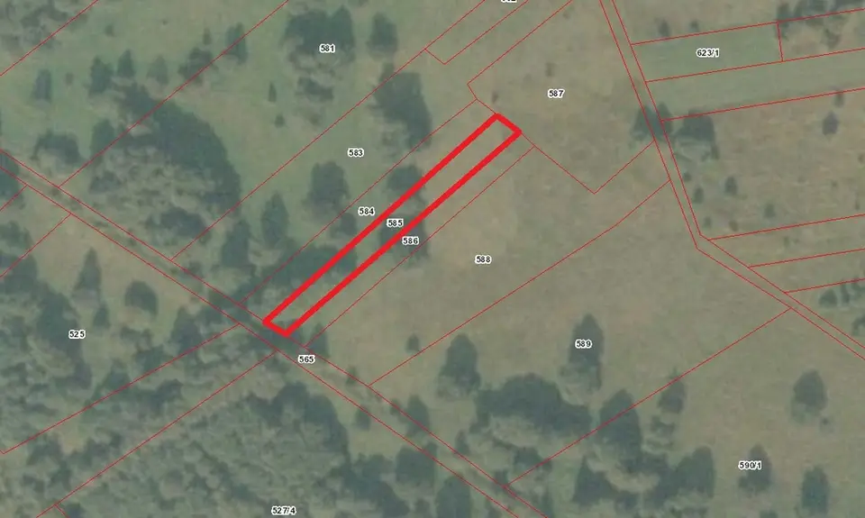 Działka rolna 1 020 m², Budy Zosine