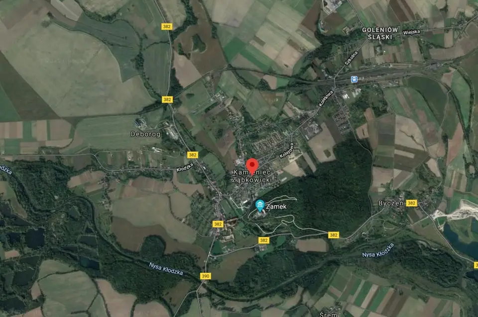 Działka budowlana 4 906 m², Kamieniec Ząbkowicki