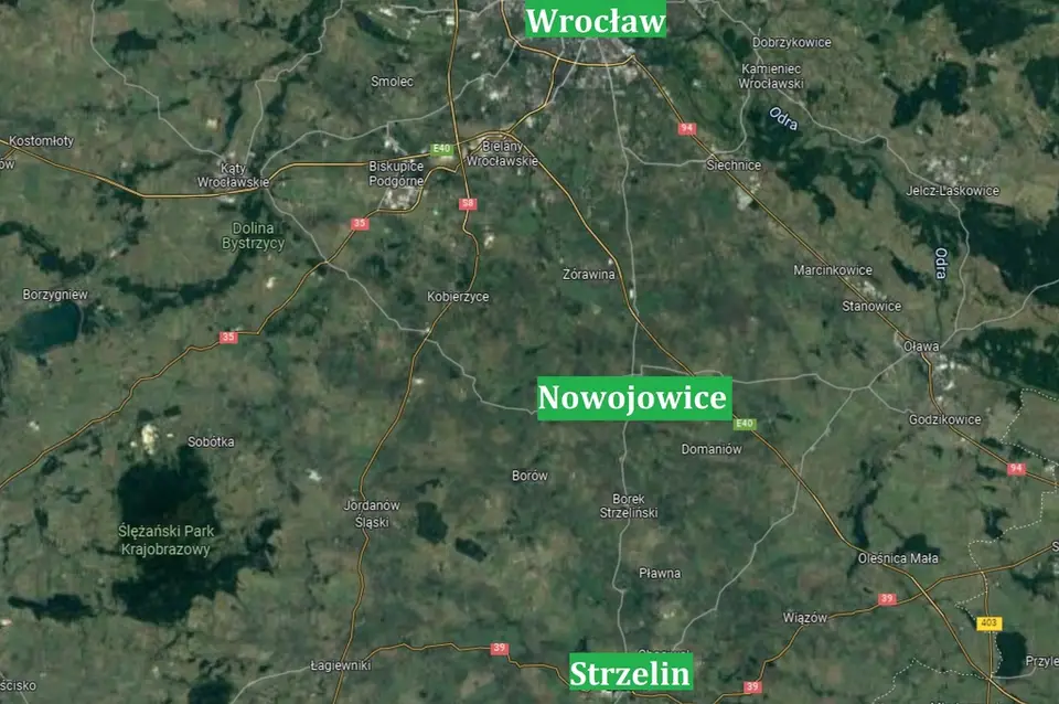 Działka budowlana 7 500 m², Nowojowice