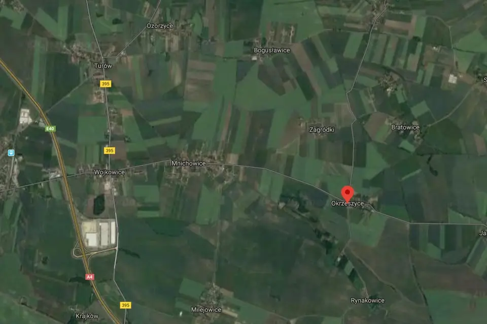 Działka budowlana 5,5 ha, Okrzeszyce
