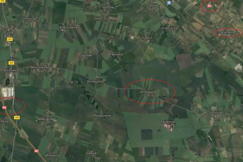 Działka budowlana 7 000 m², Jarosławice