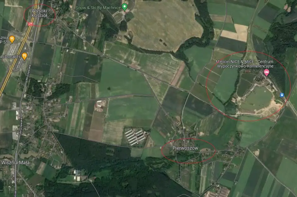 Działka budowlana i inwestycyjna 1 484 m², Pierwoszów