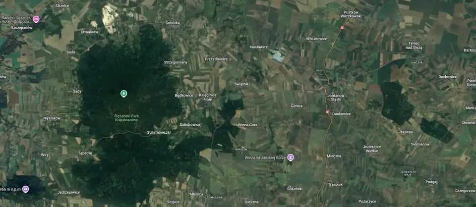 Działka budowlana 1 403 m², Sobótka