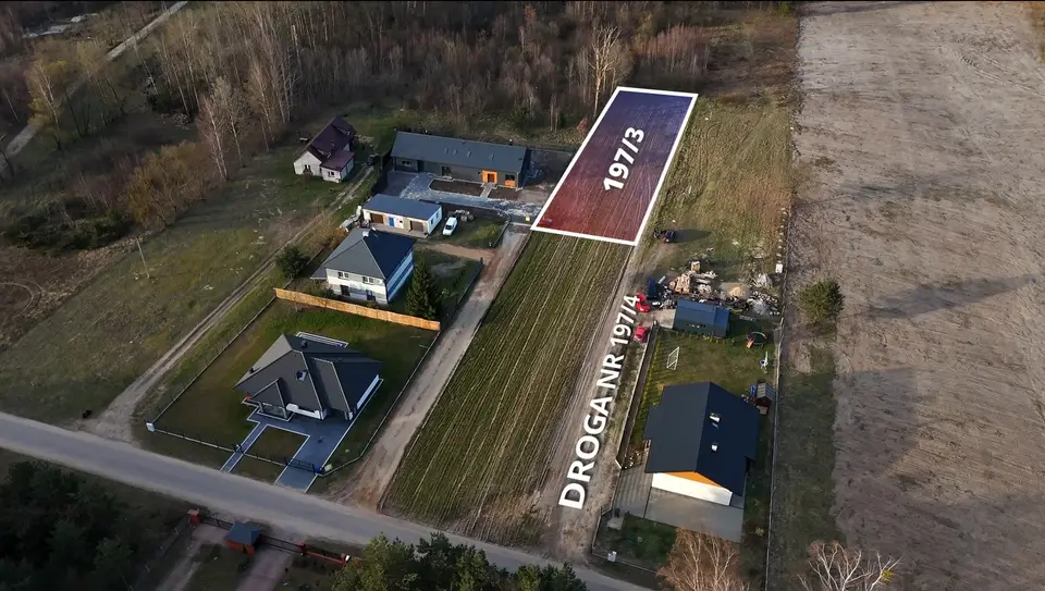 Działka budowlana 1 170 m², Zabłocie