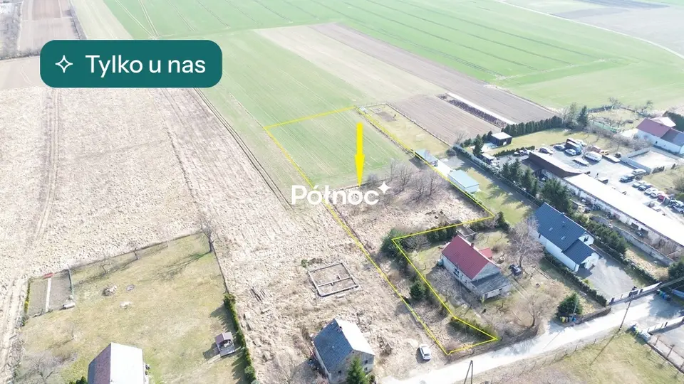 Działka budowlana 4 330 m², Łaziska