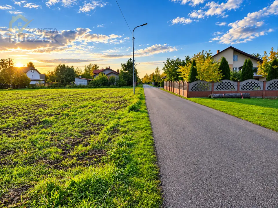 Działka budowlana 1 308 m², Kozłów Biskupi