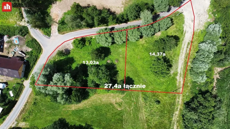 Działka budowlana 2 740 m², Zabłocie