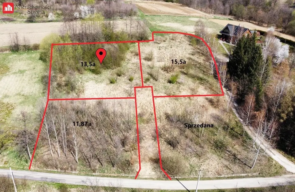 Działka budowlana 1 354 m², Sułów