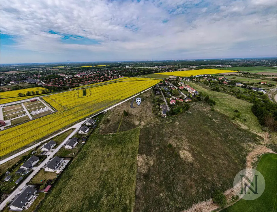 Działka budowlana 1 201 m², Kamieniec Wrocławski