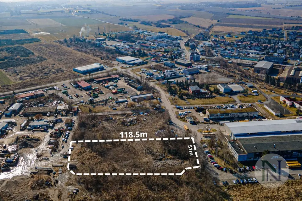 Działka inwestycyjna 6 441 m², Nysa