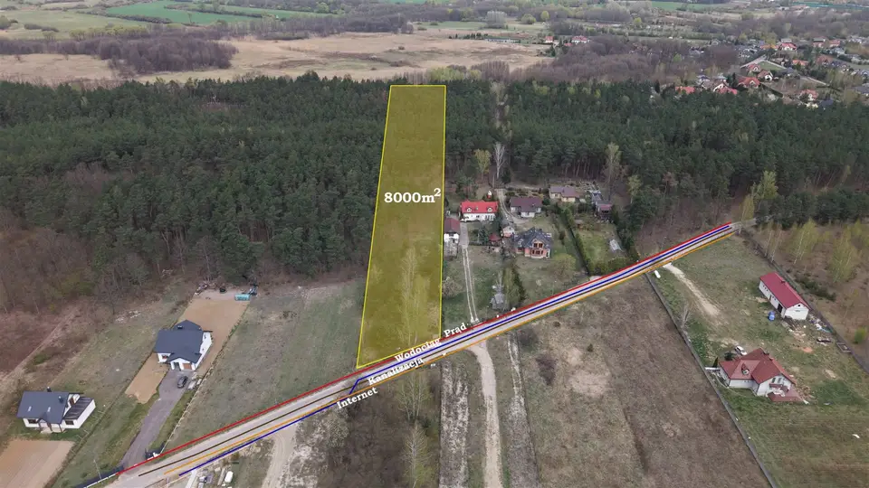 Działka budowlana 8 000 m², Augustówek