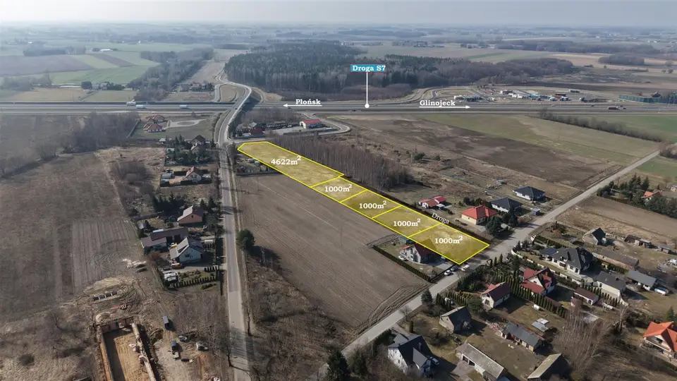 Działka budowlana 1 000 m², Dłużniewo