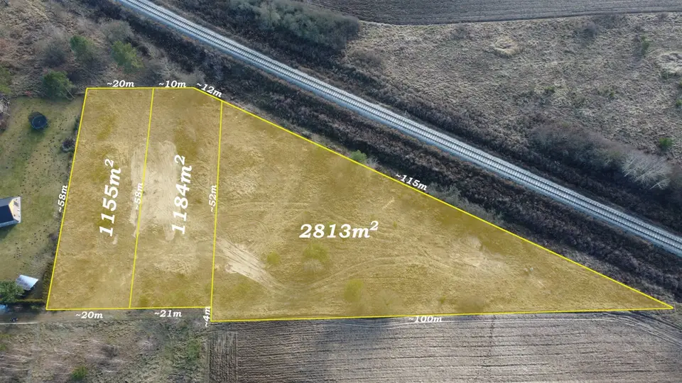 Działka rolna 1 184 m², Popielżyn-Zawady