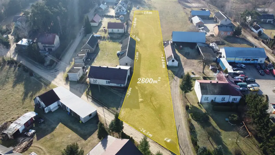 Działka rolna 2 600 m², Krajęczyn