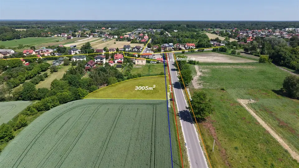 Działka rolna 3 005 m², Grądki