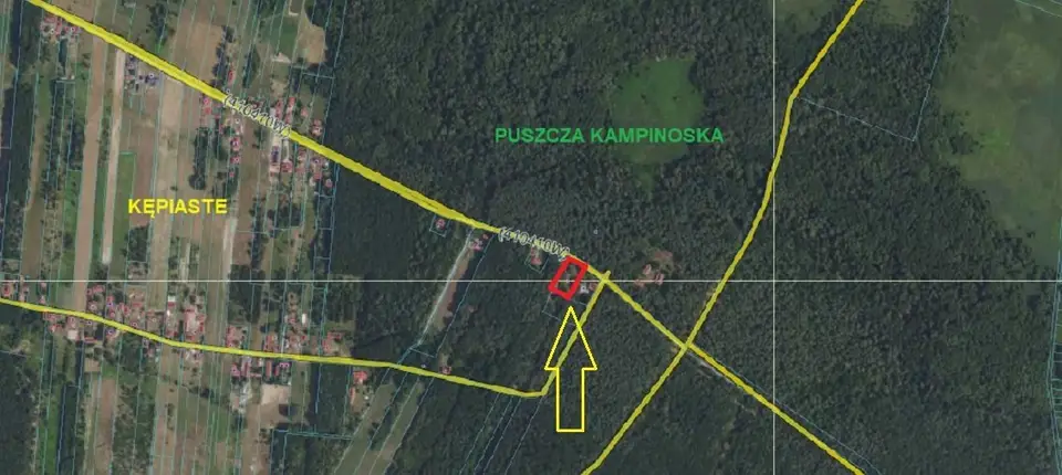 Działka budowlana 1 600 m², Kępiaste