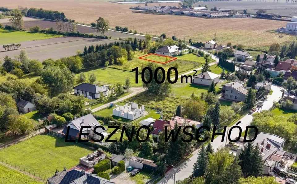Działka budowlana 1 000 m², Leszno