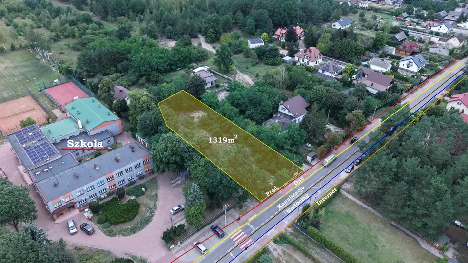 Działka budowlana 1 319 m², Sowia Wola