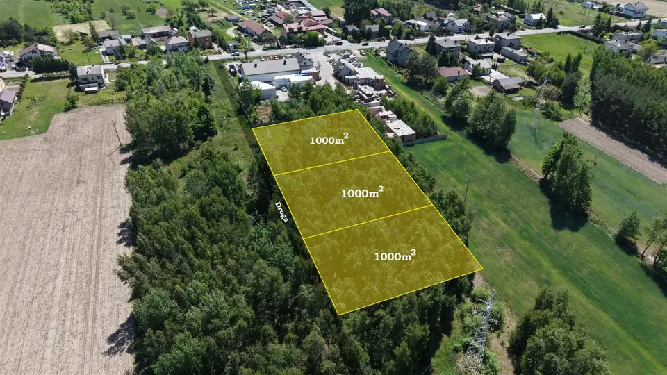 Działka budowlana 1 000 m², Gawłów