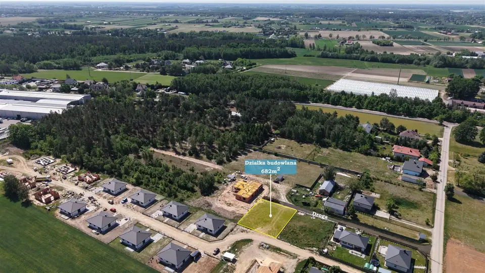 Działka budowlana 682 m², Sochaczew, Wypalenisko