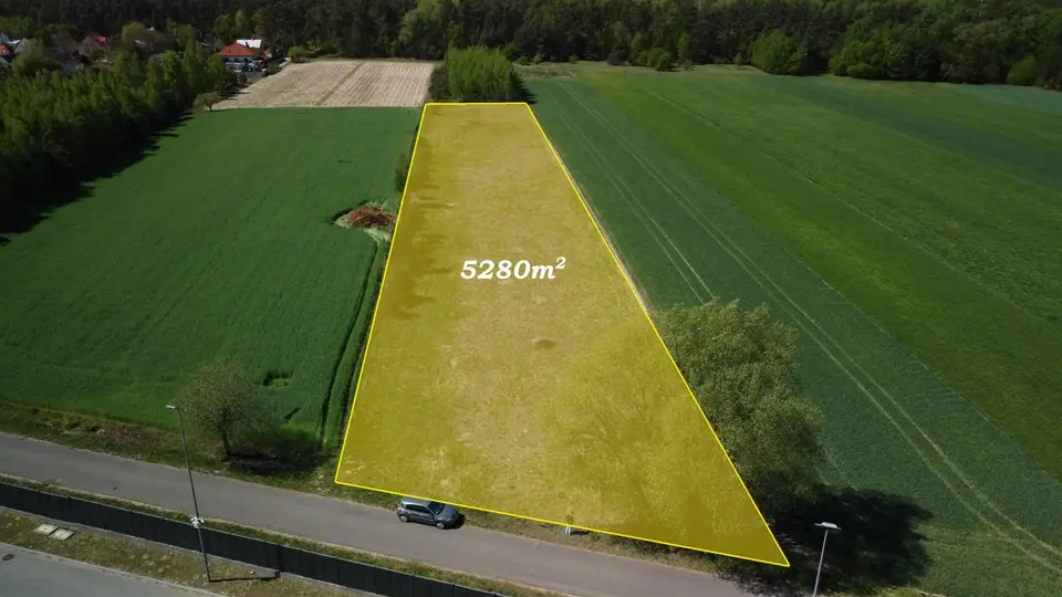 Działka inwestycyjna 5 287 m², Sochocin