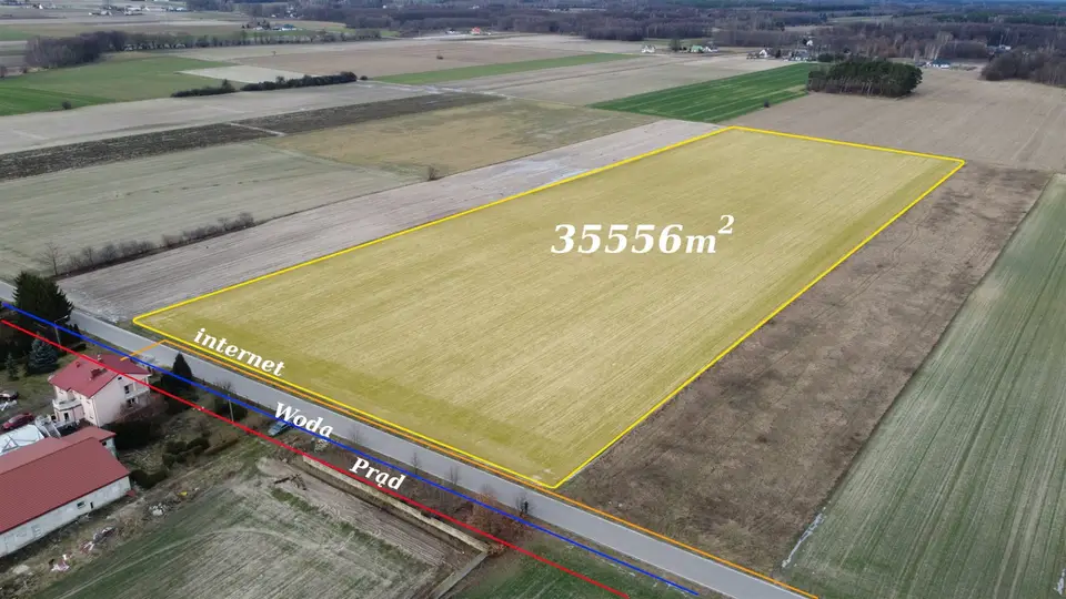 Działka rolna 3,56 ha, Proboszczewice