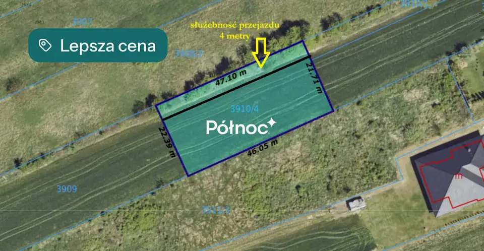Działka budowlana 1 027 m², Bochnia