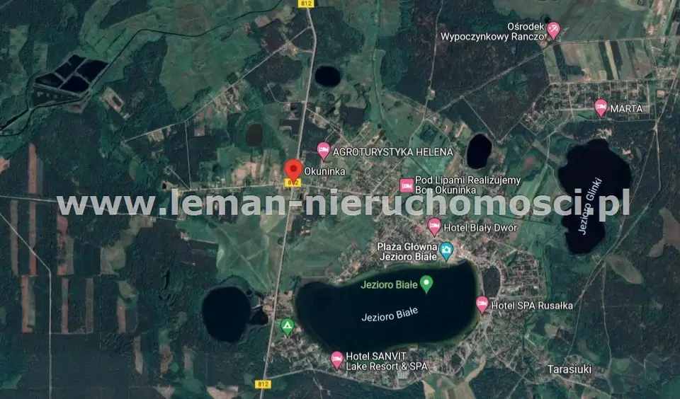 Działka budowlana i rekreacyjna 1 100 m², Okuninka