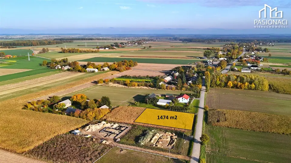 Działka budowlana 1 474 m², Kiełczewice Pierwsze