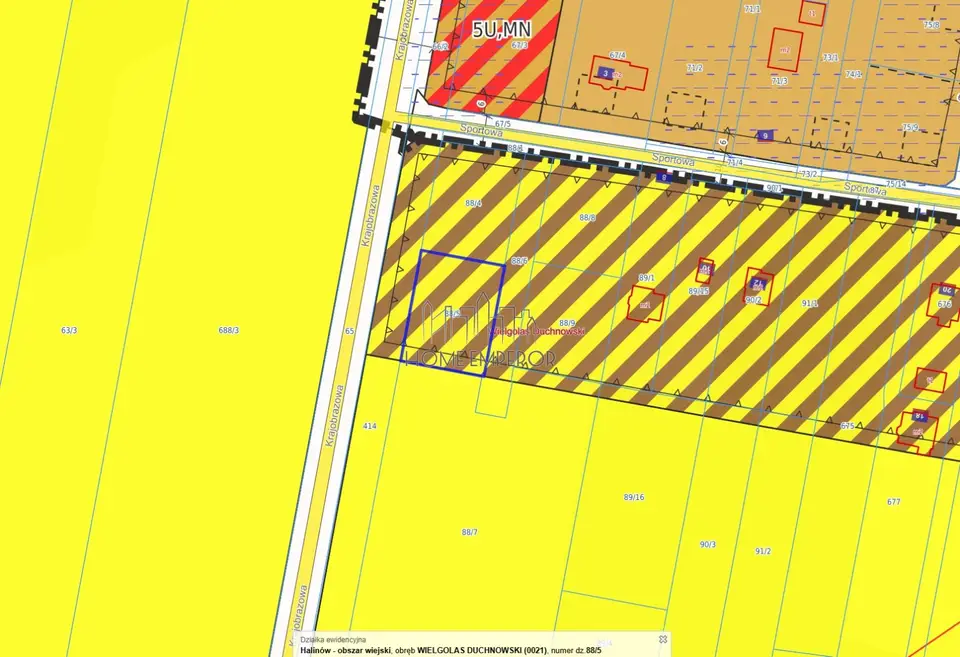 Działka budowlana 1 000 m², Wielgolas Duchnowski