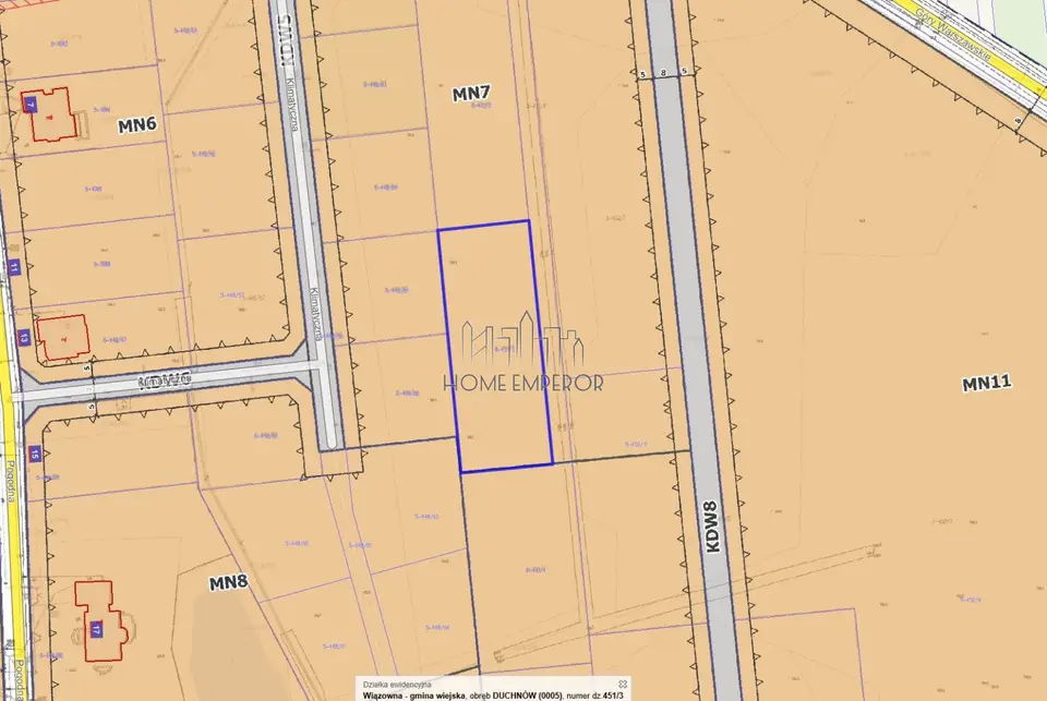 Działka budowlana 2 178 m², Duchnów