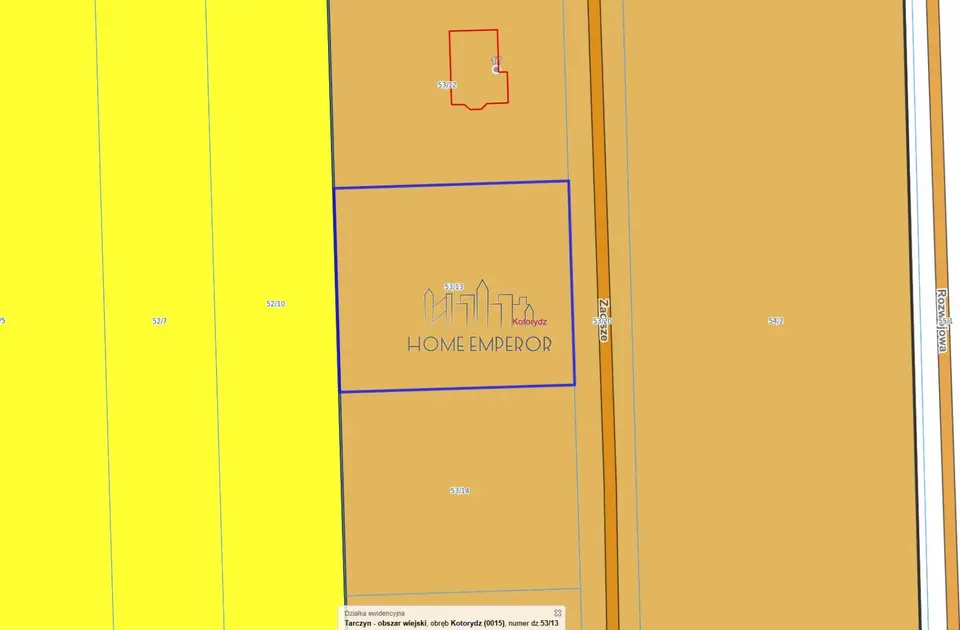 Działka budowlana 1 500 m², Kotorydz