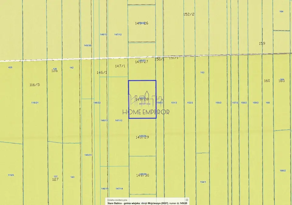 Działka rolna 1 200 m², Wojcieszyn