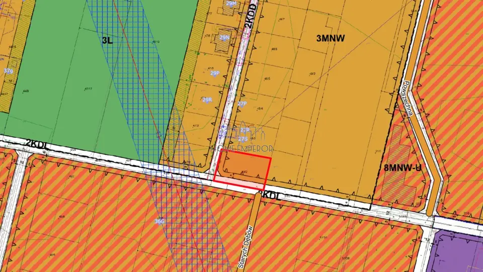 Działka budowlana 1 500 m², Kolonia Warszawska