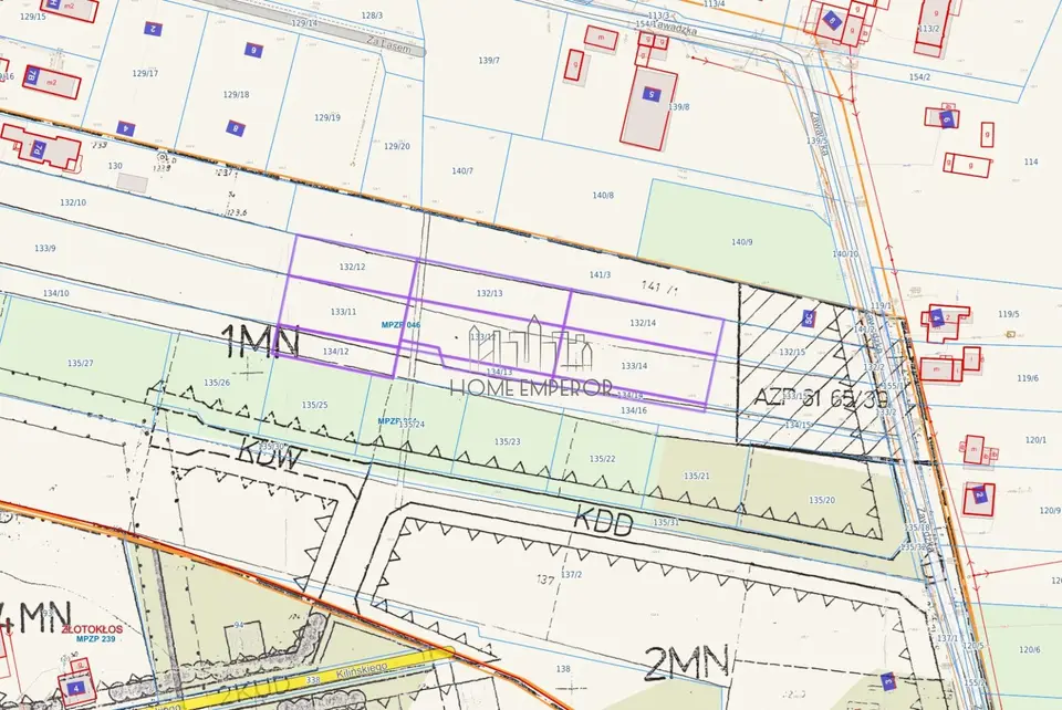Działka budowlana 1 414 m², Wólka Pracka