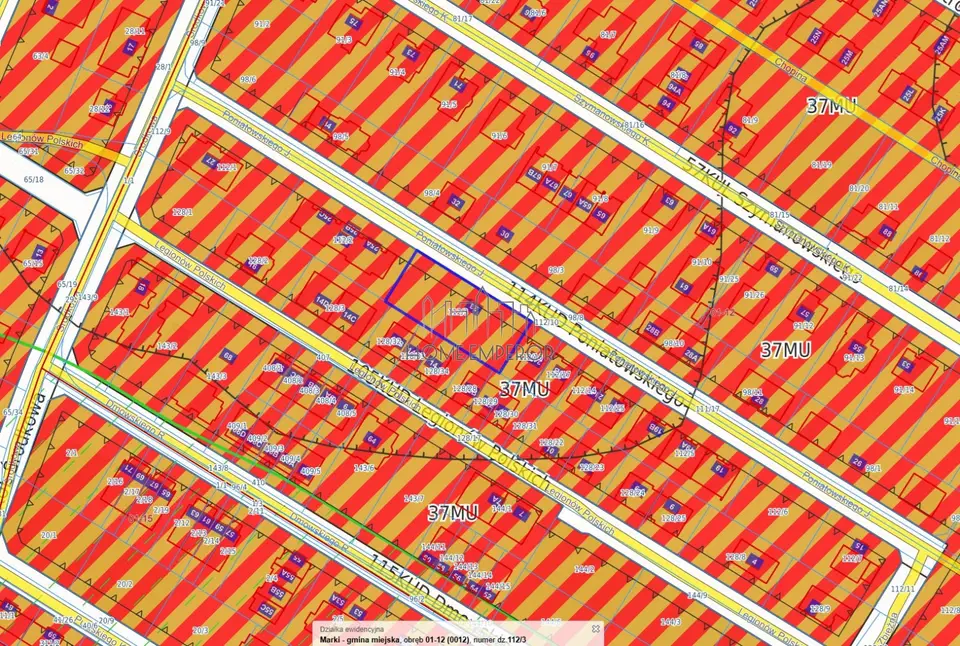 Działka budowlana i inwestycyjna 900 m², Marki, Struga