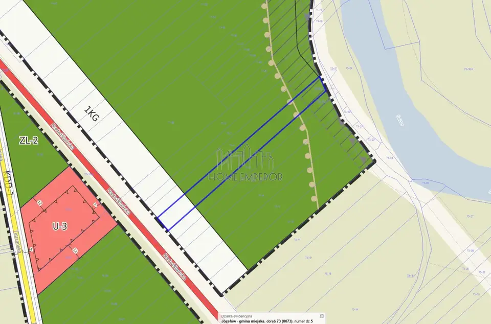 Działka leśna 1 644 m², Józefów