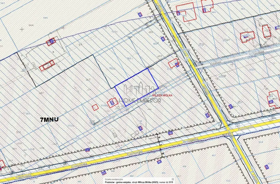 Działka budowlana i inwestycyjna 1 220 m², Wilcza Wólka