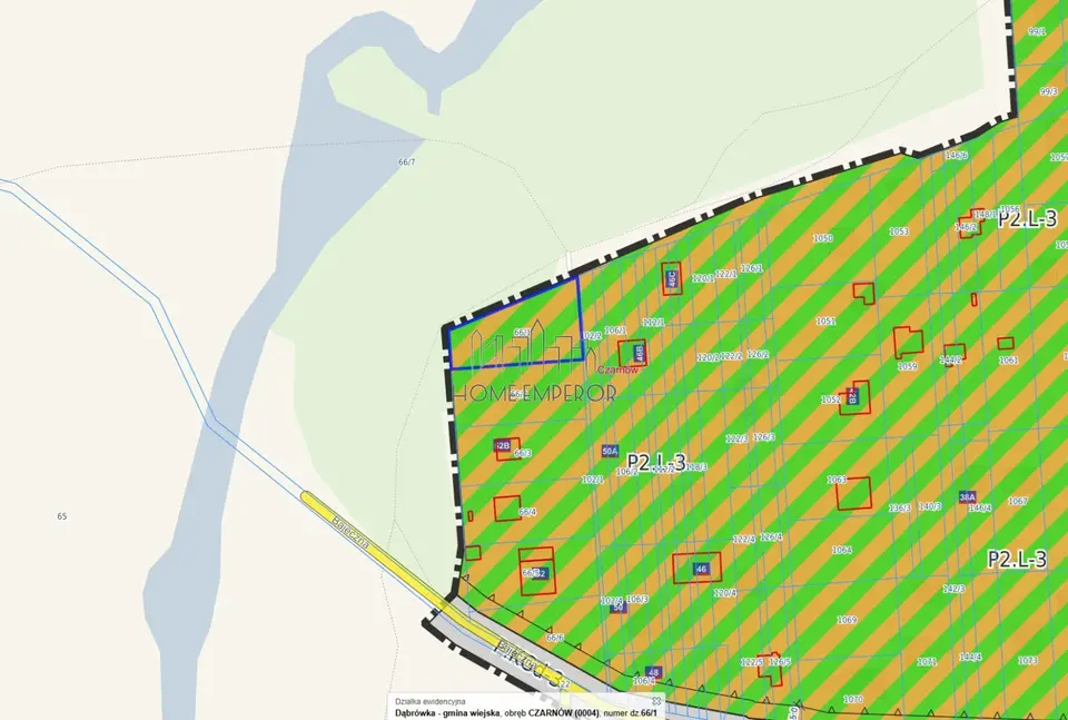 Działka budowlana i rekreacyjna 700 m², Czarnów