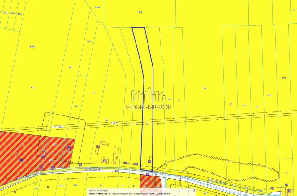 Działka budowlana i rolna 7 875 m², Michałówek