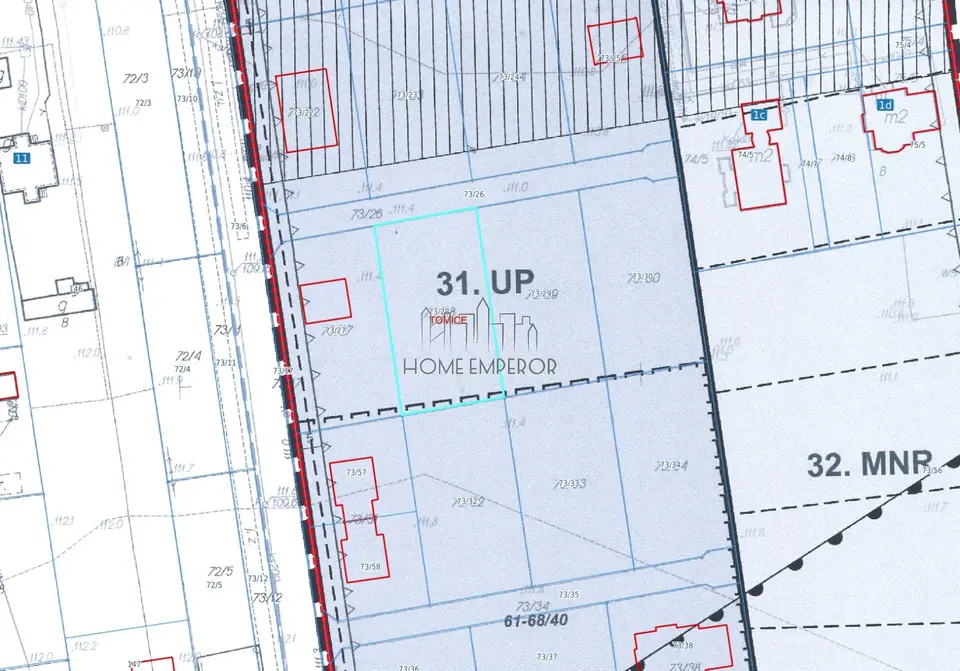 Działka budowlana i inwestycyjna 930 m², Tomice