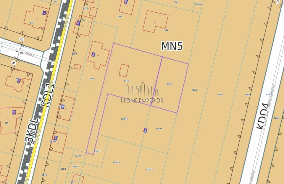 Działka budowlana 1 613 m², Dziekanów Polski