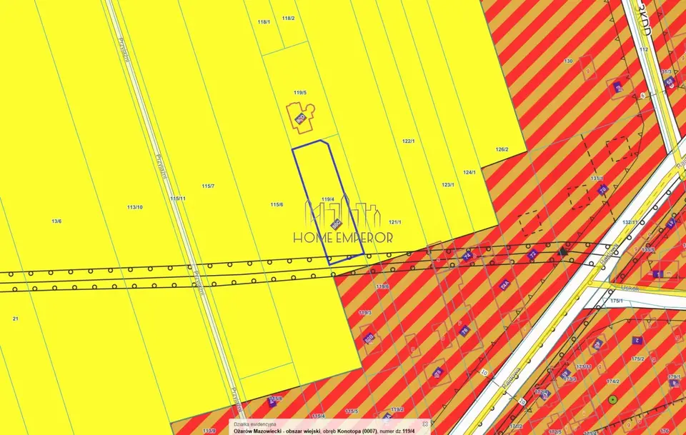 Działka rolna 1 100 m², Konotopa
