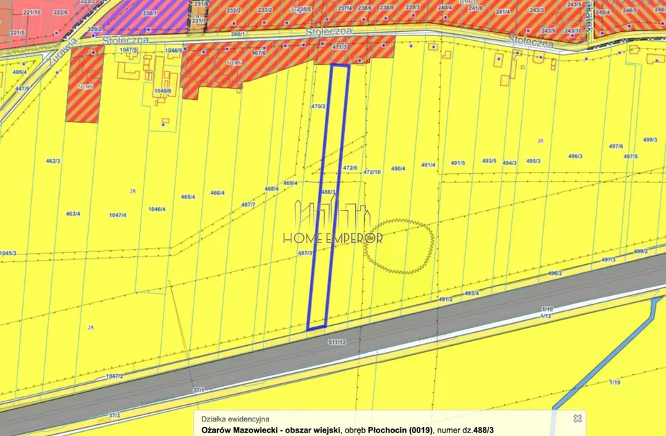 Działka rolna 7 113 m², Płochocin