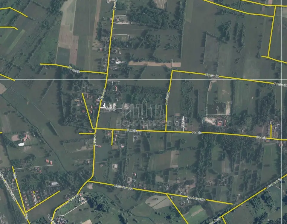 Działka budowlana 1 293 m², Budziska