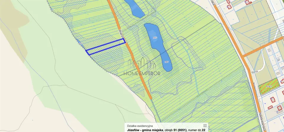 Działka rolna 2 039 m², Józefów