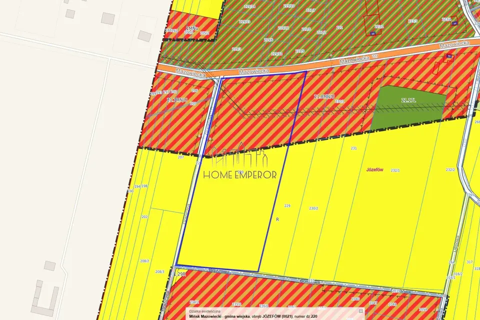 Działka budowlana i inwestycyjna 3,09 ha, Józefów