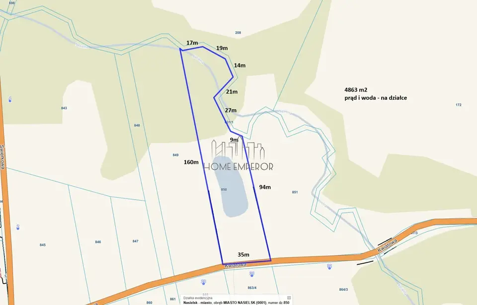 Działka rolna 4 863 m², Nasielsk