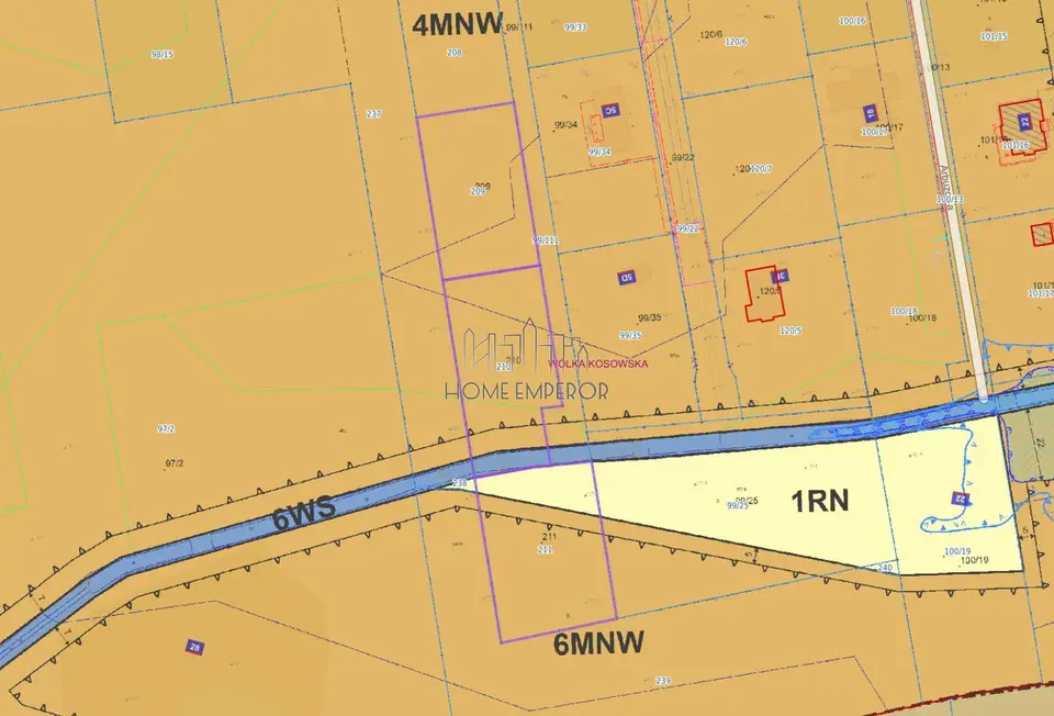 Działka budowlana 1 500 m², Wólka Kosowska